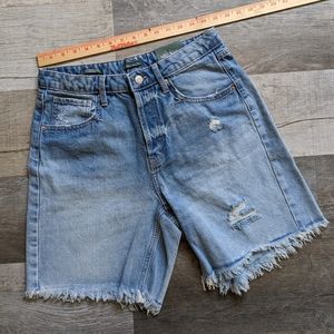High Rise Wild Fable Bermuda Shorts Cutoff Jeans Size 8 NWT Button Fly